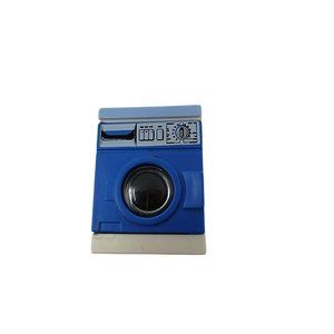 Dollhouse Miniature Front-Loading Washing Machine Blue White 1.5" Appliance